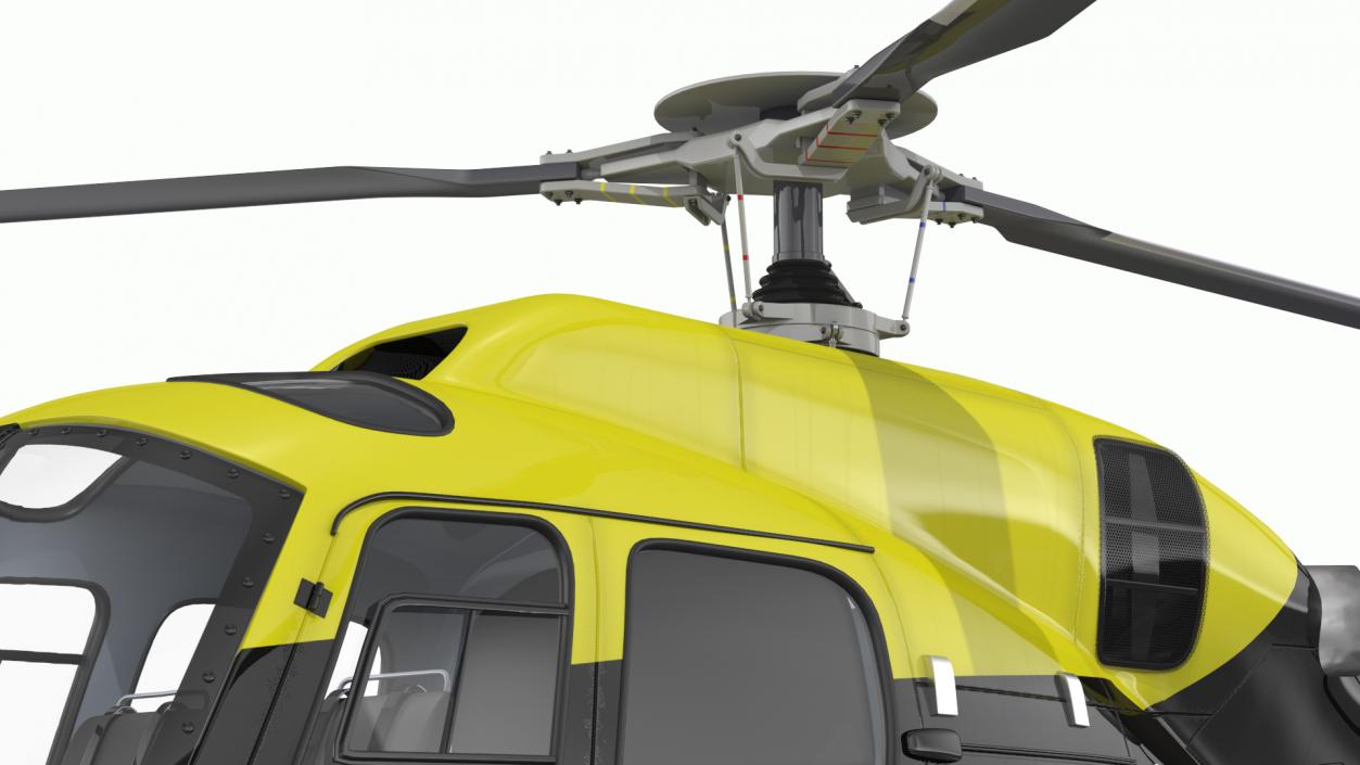 3D model Police Helicopter Eurocopter AS 355