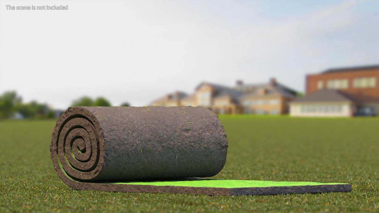 Lawn Turf Roll 3D model