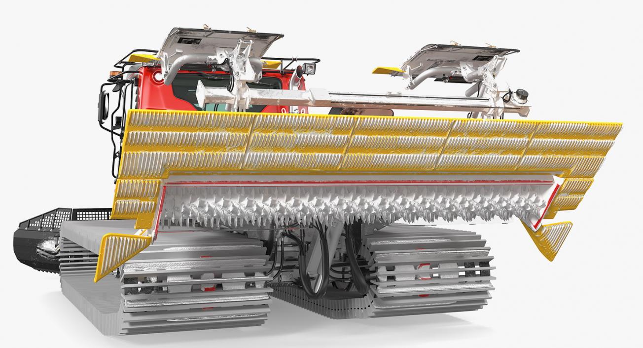 3D model PISTENBULLY 100 Snowcat Rigged