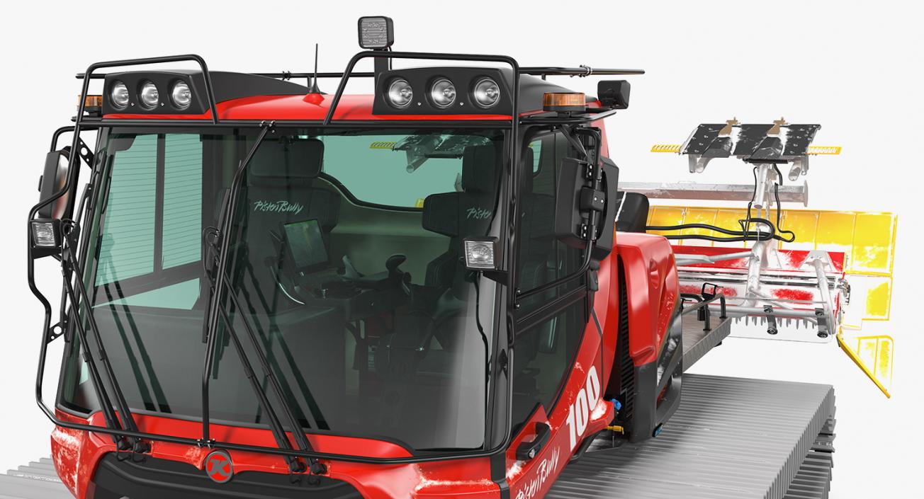 3D model PISTENBULLY 100 Snowcat Rigged