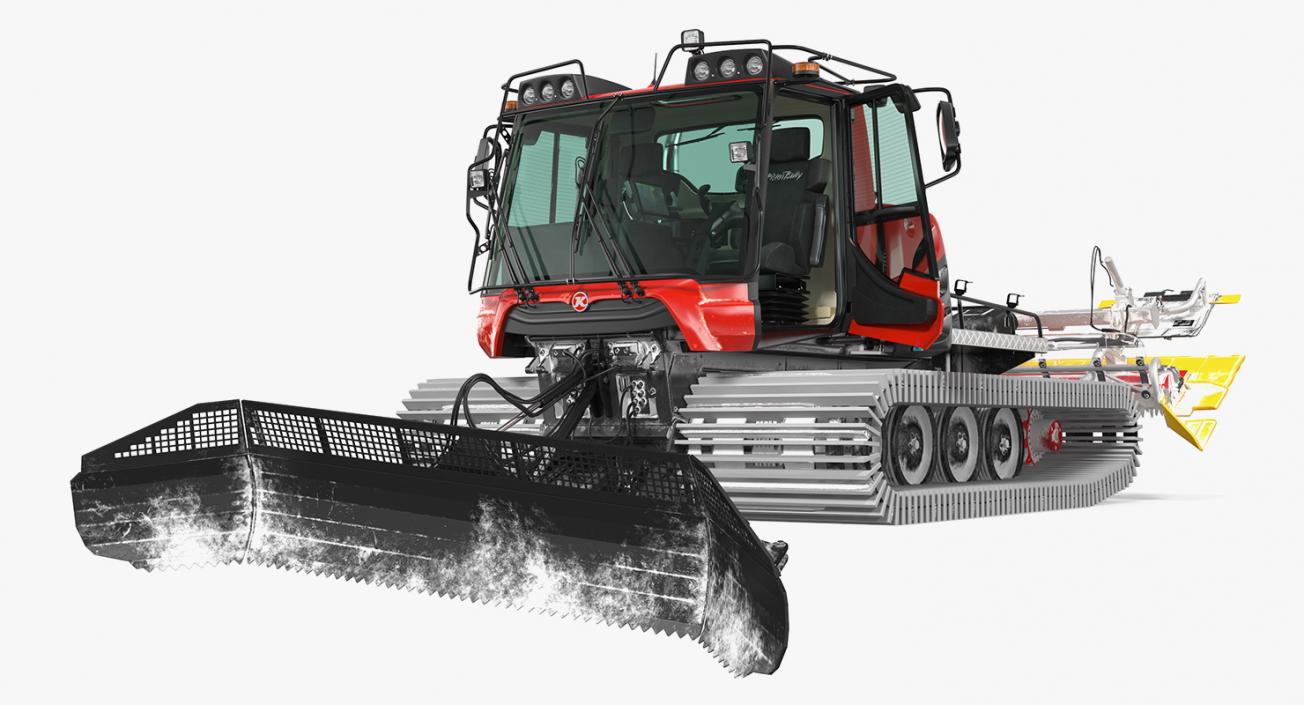 3D model PISTENBULLY 100 Snowcat Rigged