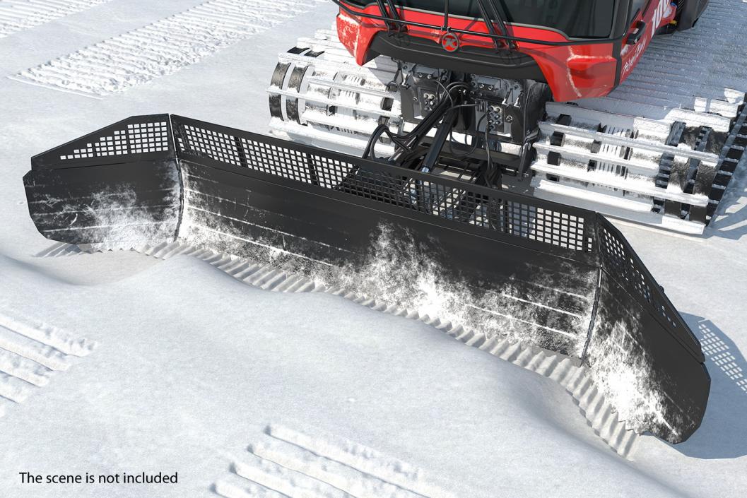 3D model PISTENBULLY 100 Snowcat Rigged