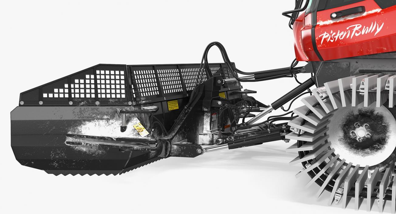 3D model PISTENBULLY 100 Snowcat Rigged