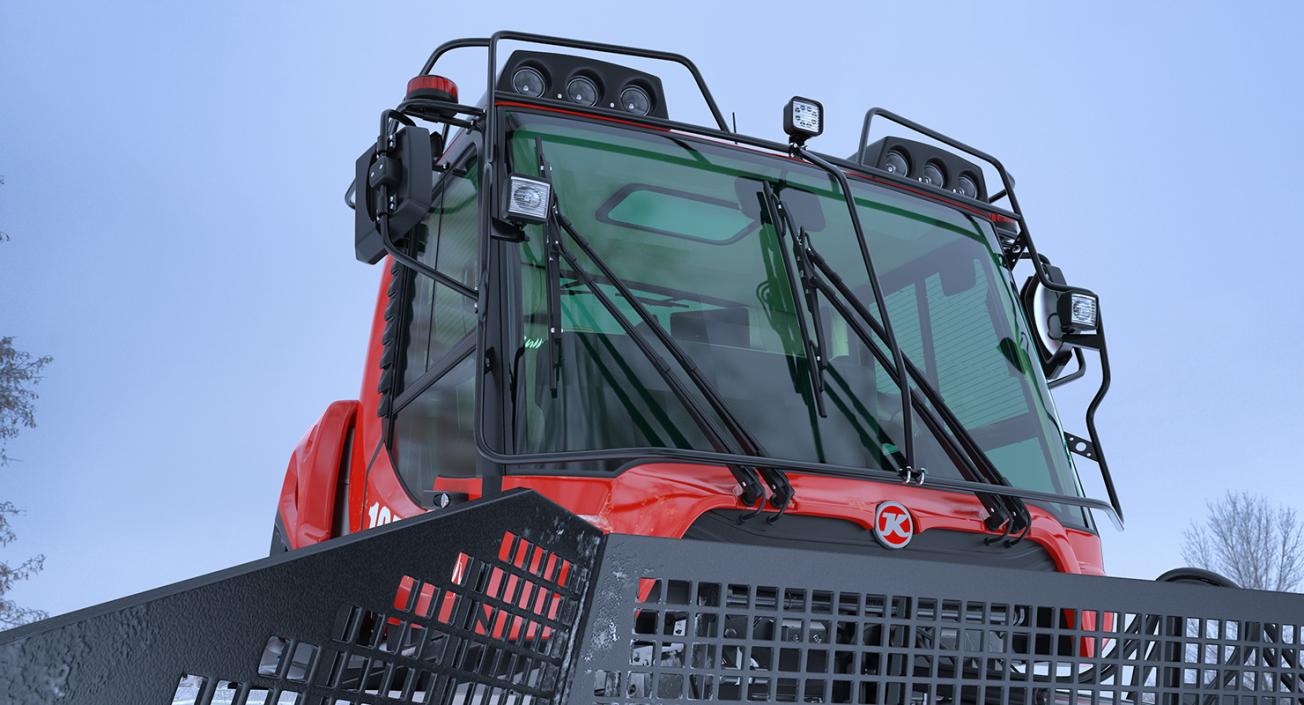 3D model PISTENBULLY 100 Snowcat Rigged