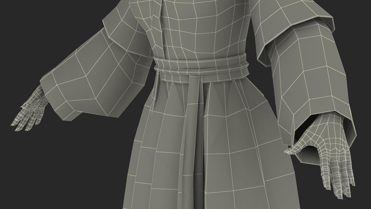 3D Traditional Chinese Woman Rigged for Maya