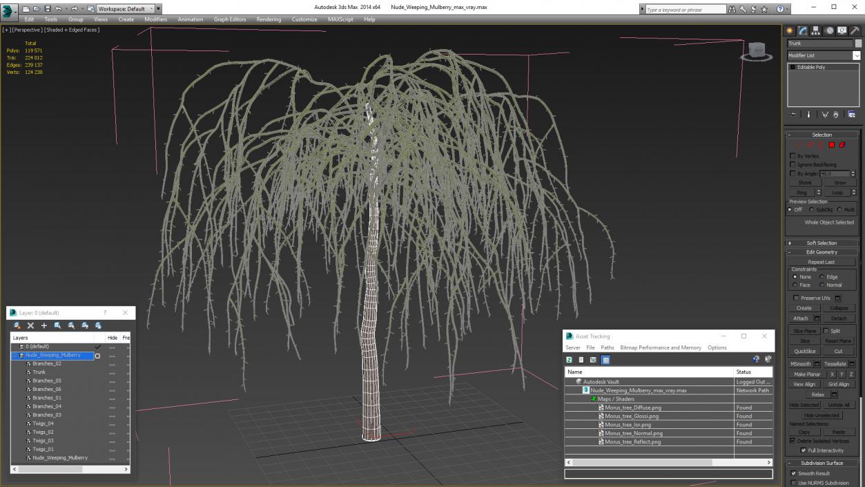 3D Nude Weeping Mulberry