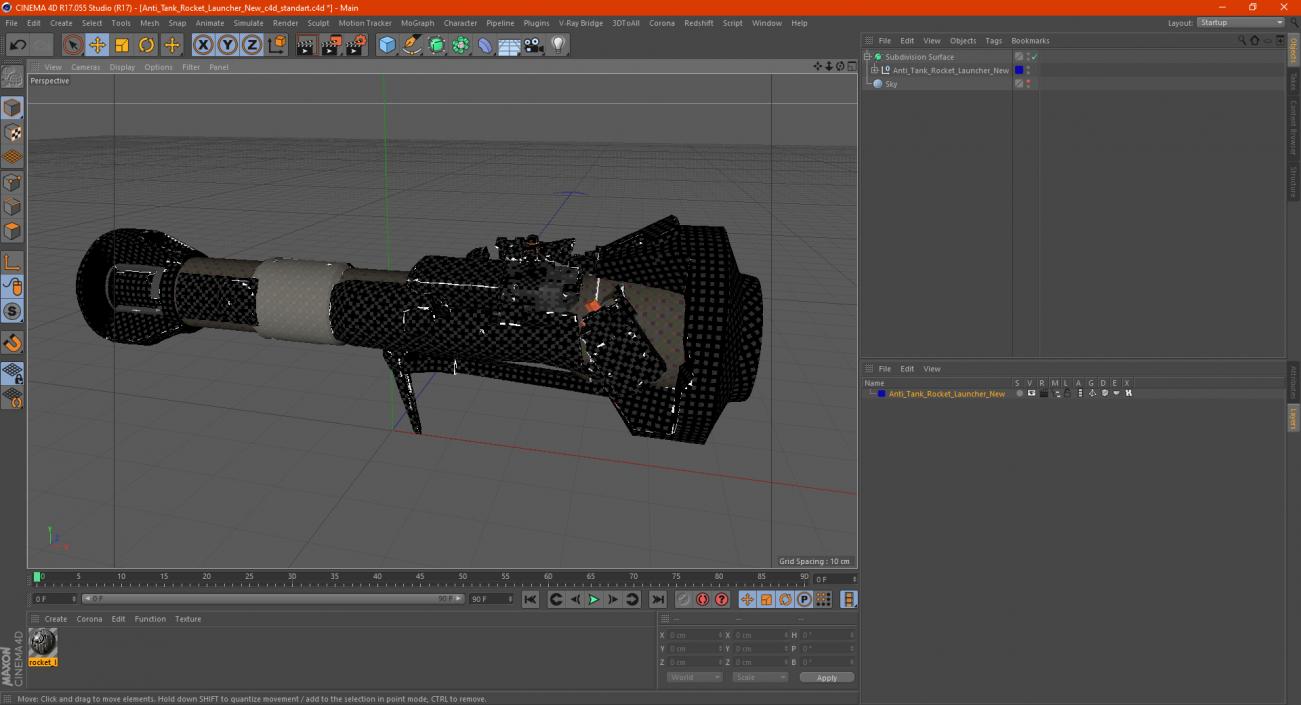 Anti Tank Rocket Launcher New 3D model