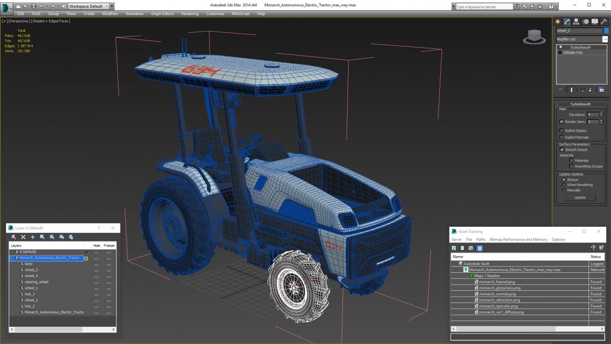 3D model Monarch Autonomous Electric Tractor