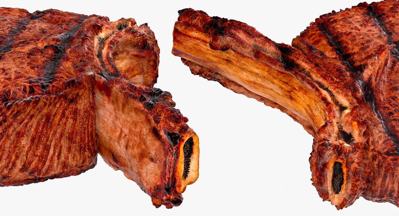 3D model BBQ Long Bone Ribeye