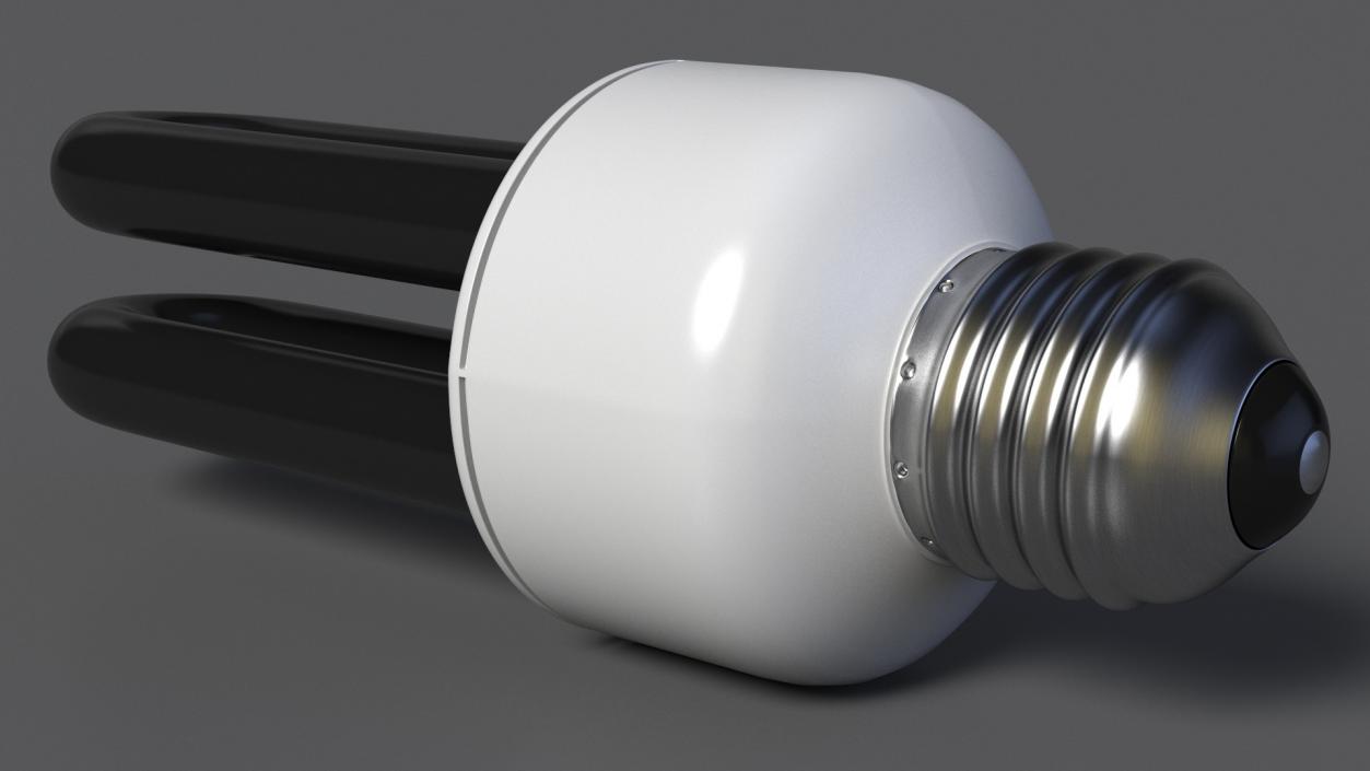 3D model Ubend Ultraviolet Fluorescent Light Bulb