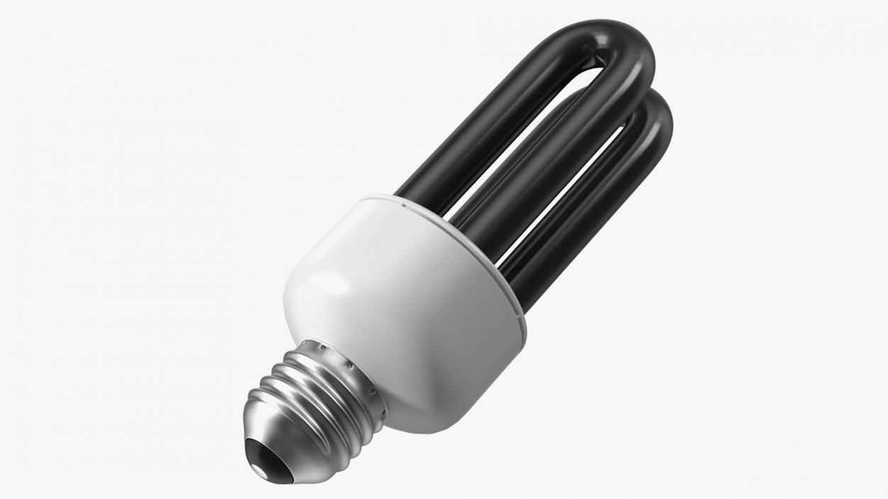 3D model Ubend Ultraviolet Fluorescent Light Bulb