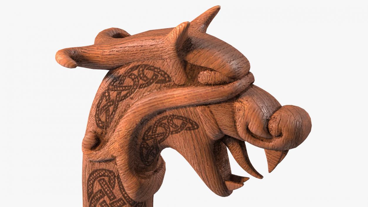 3D Viking Ship Dragon Head model