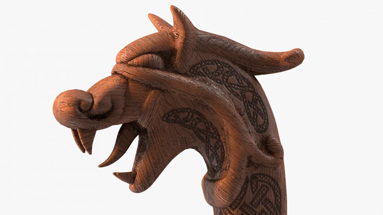 3D Viking Ship Dragon Head model