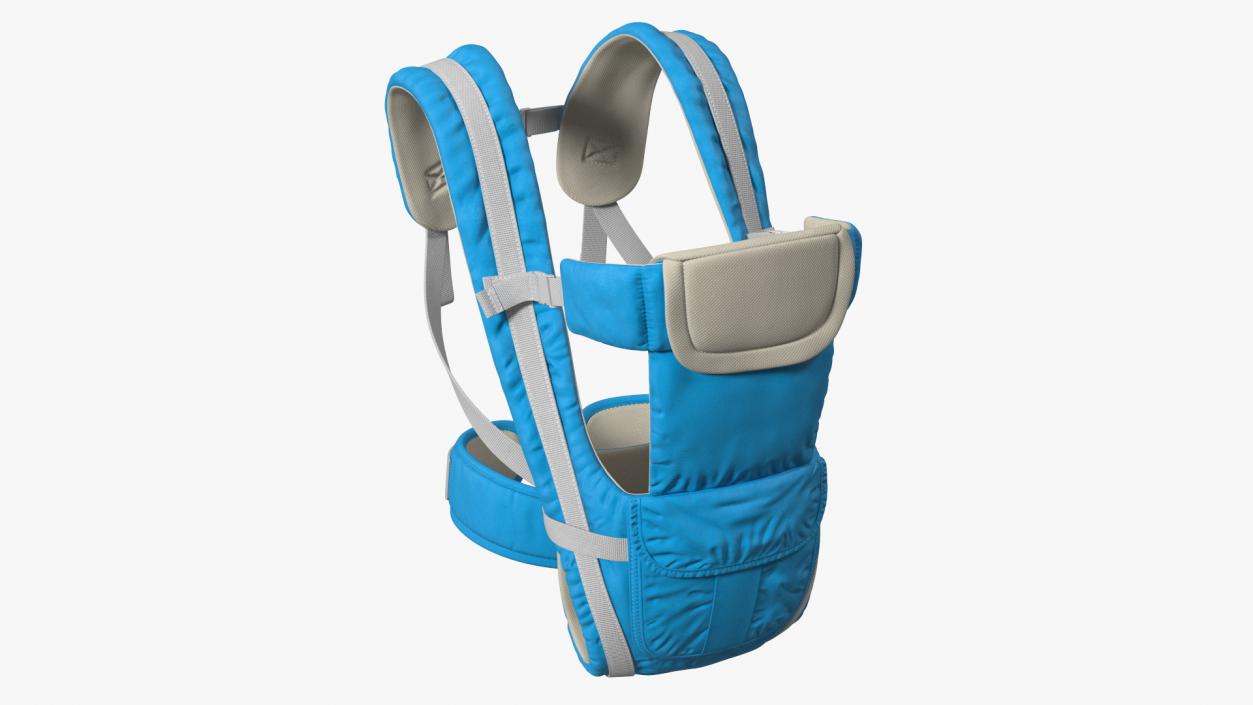 3D Child Carrier 3 in 1 Blue Straight Position model