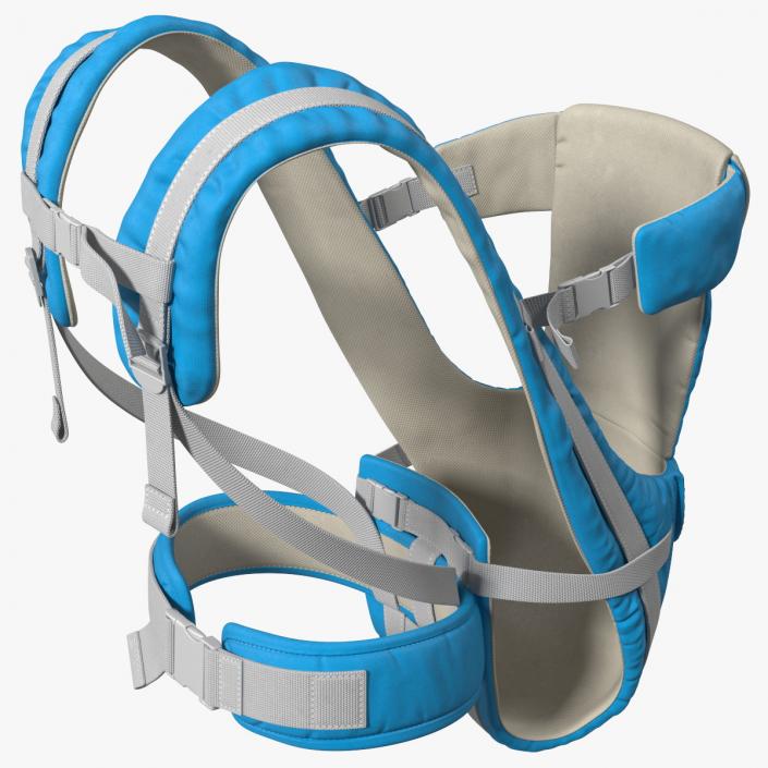 3D Child Carrier 3 in 1 Blue Straight Position model