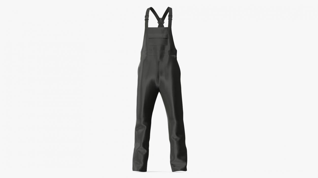 3D Unisex Black Rain Overalls