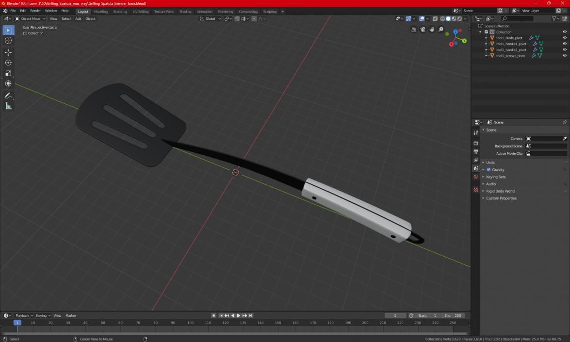 3D Grilling Spatula