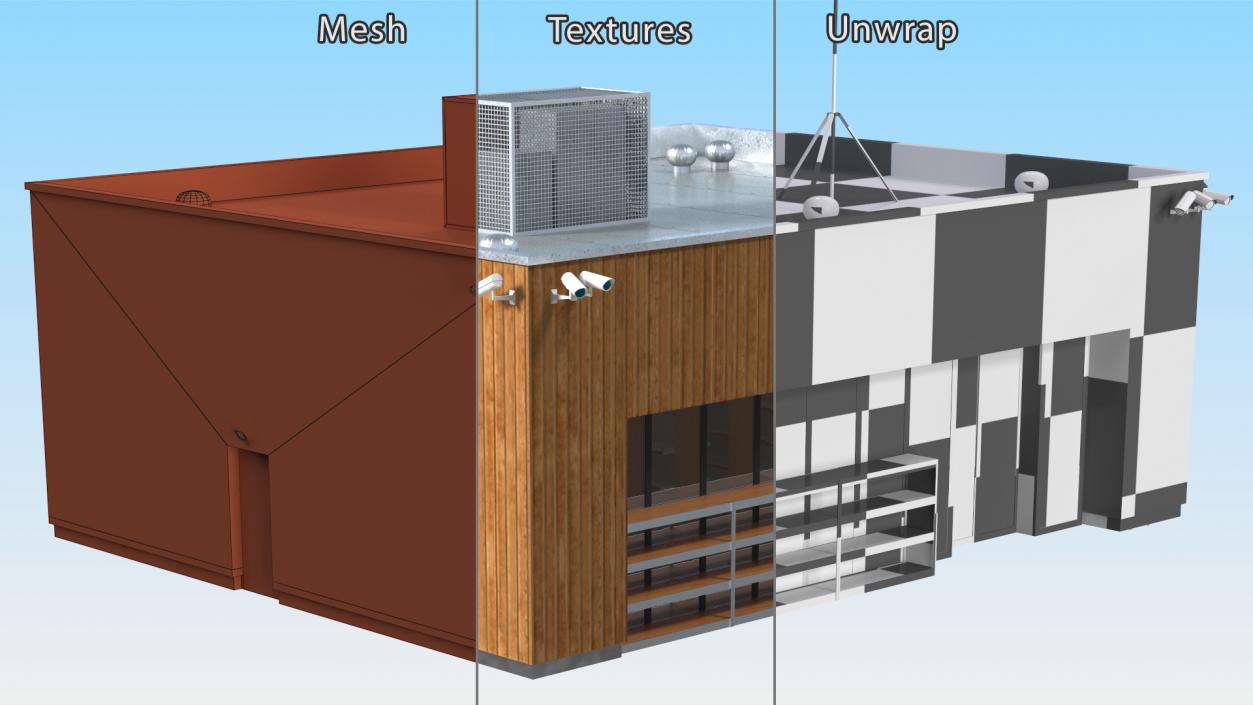 3D Small Shop Buildings Collection