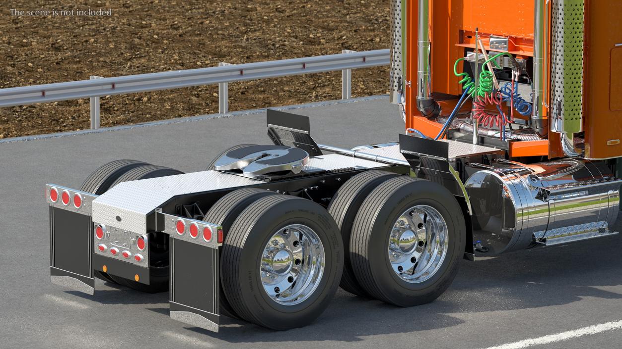 3D Cabover Truck model