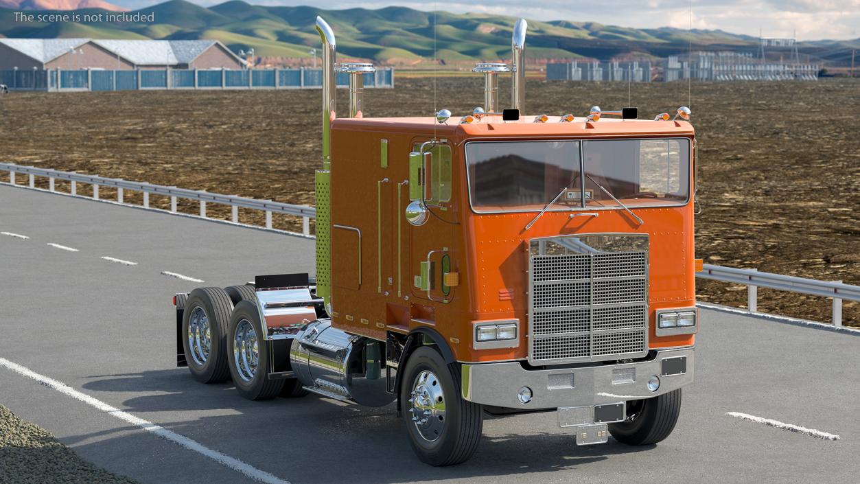 3D Cabover Truck model