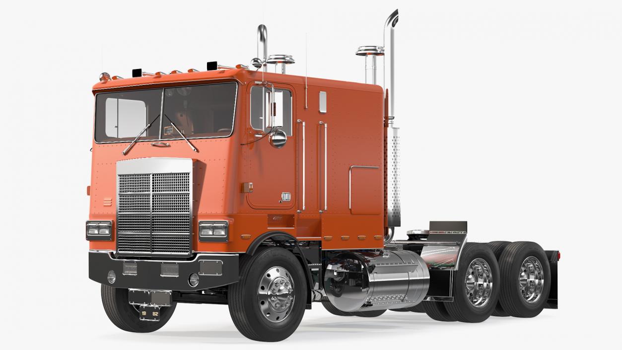 3D Cabover Truck model