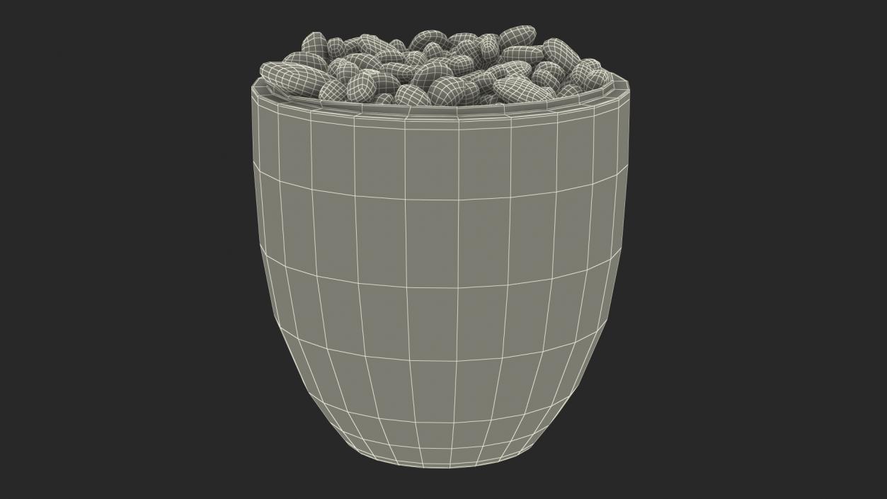 3D Tree Pot with Decorative Pebble