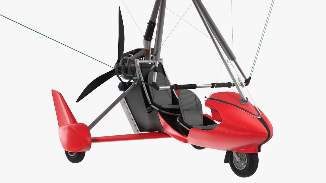 3D Tandem Ultralight Trike model