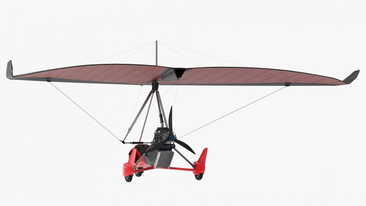 3D Tandem Ultralight Trike model