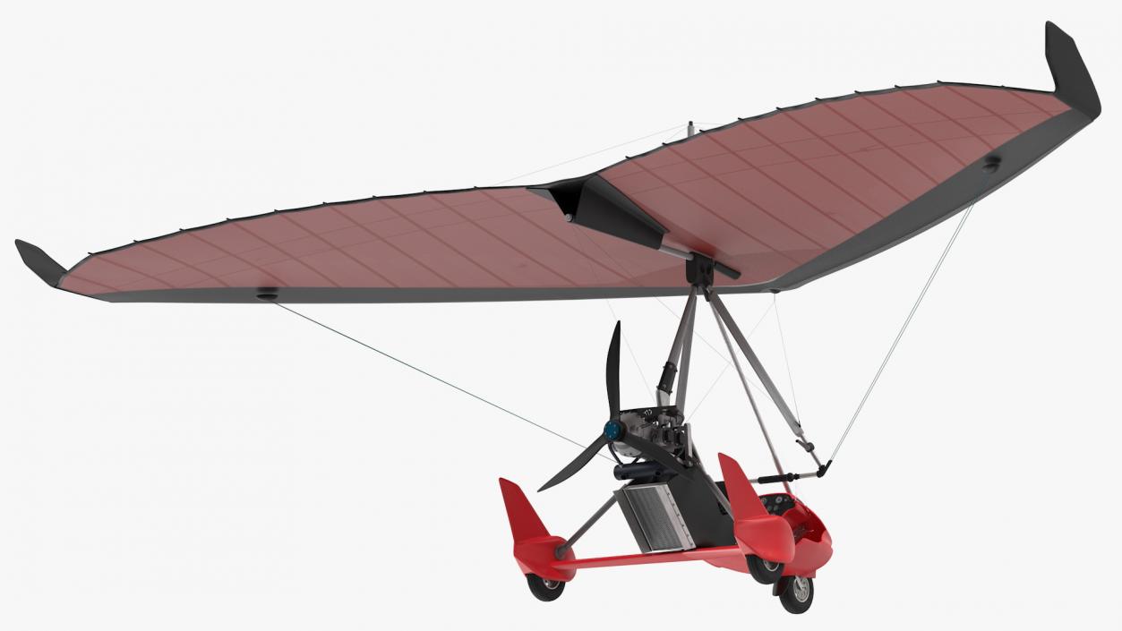 3D Tandem Ultralight Trike model