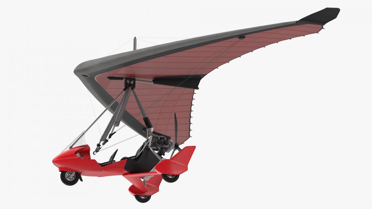 3D Tandem Ultralight Trike model