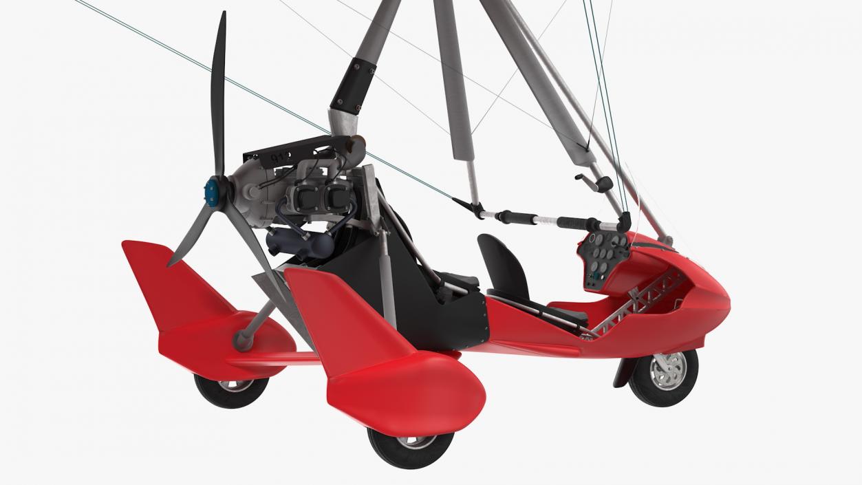 3D Tandem Ultralight Trike model