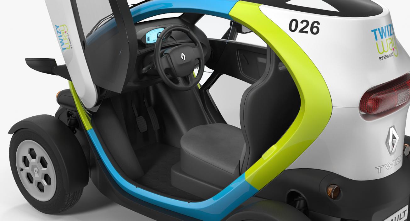 3D model Renault Twizy 2018 Rigged