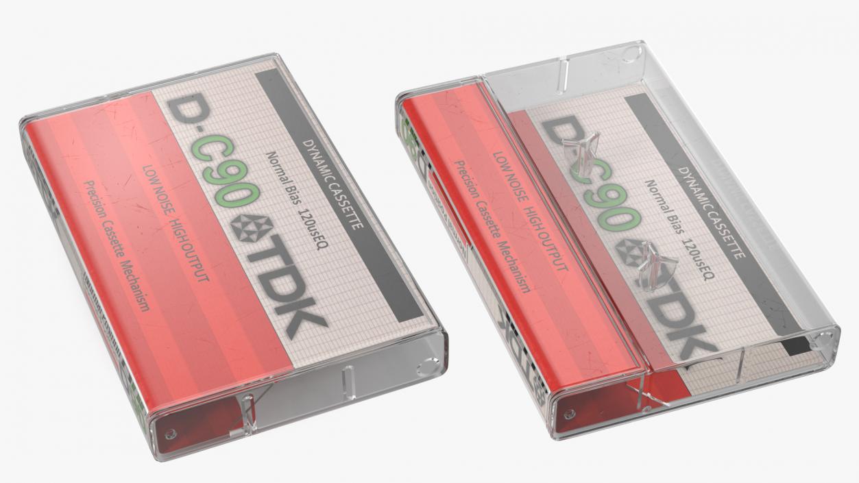 TDK Cassette Box Empty 3D