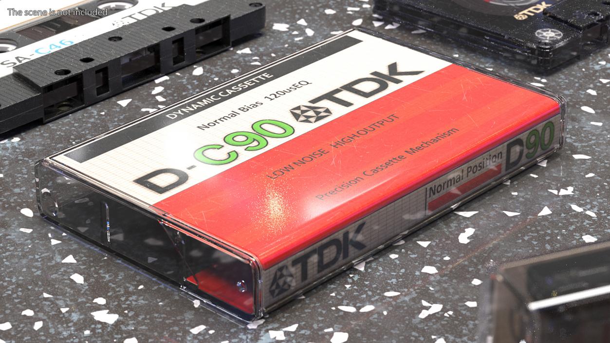 TDK Cassette Box Empty 3D