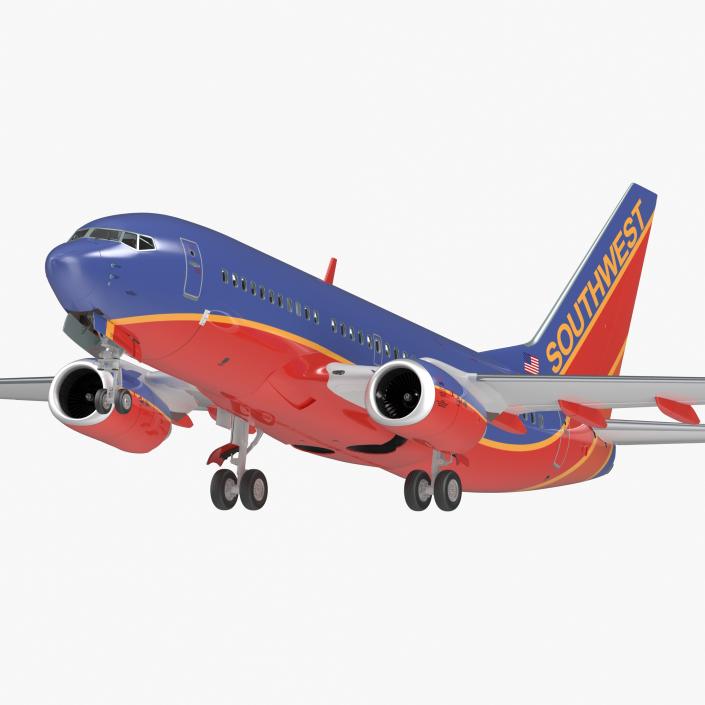 Boeing 737-700 with Interior Southwest Airlines 3D