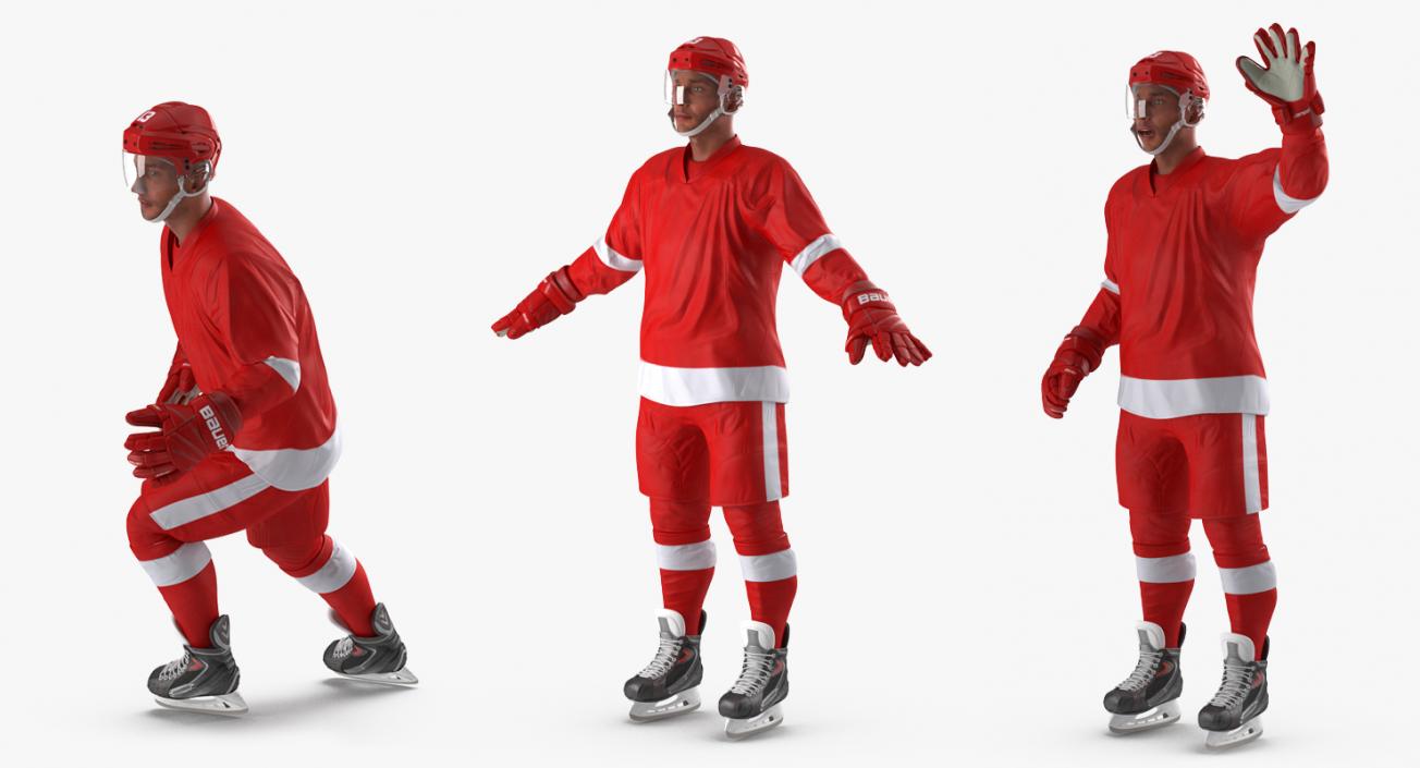 3D Winter Sport Rigged Characters Collection