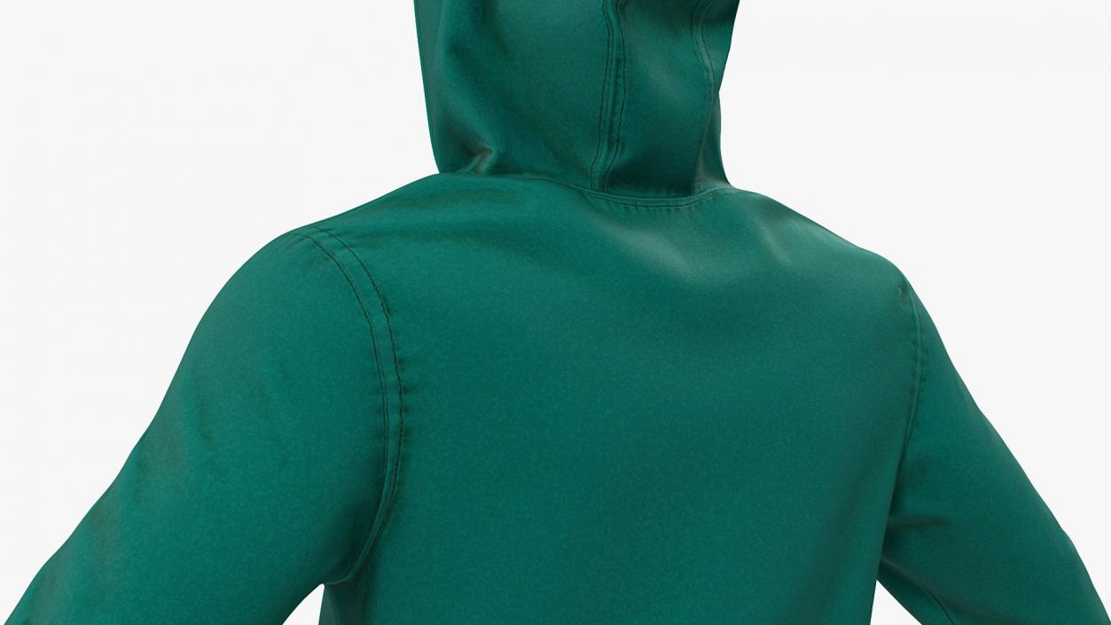 3D Hoodie Raised Hood model