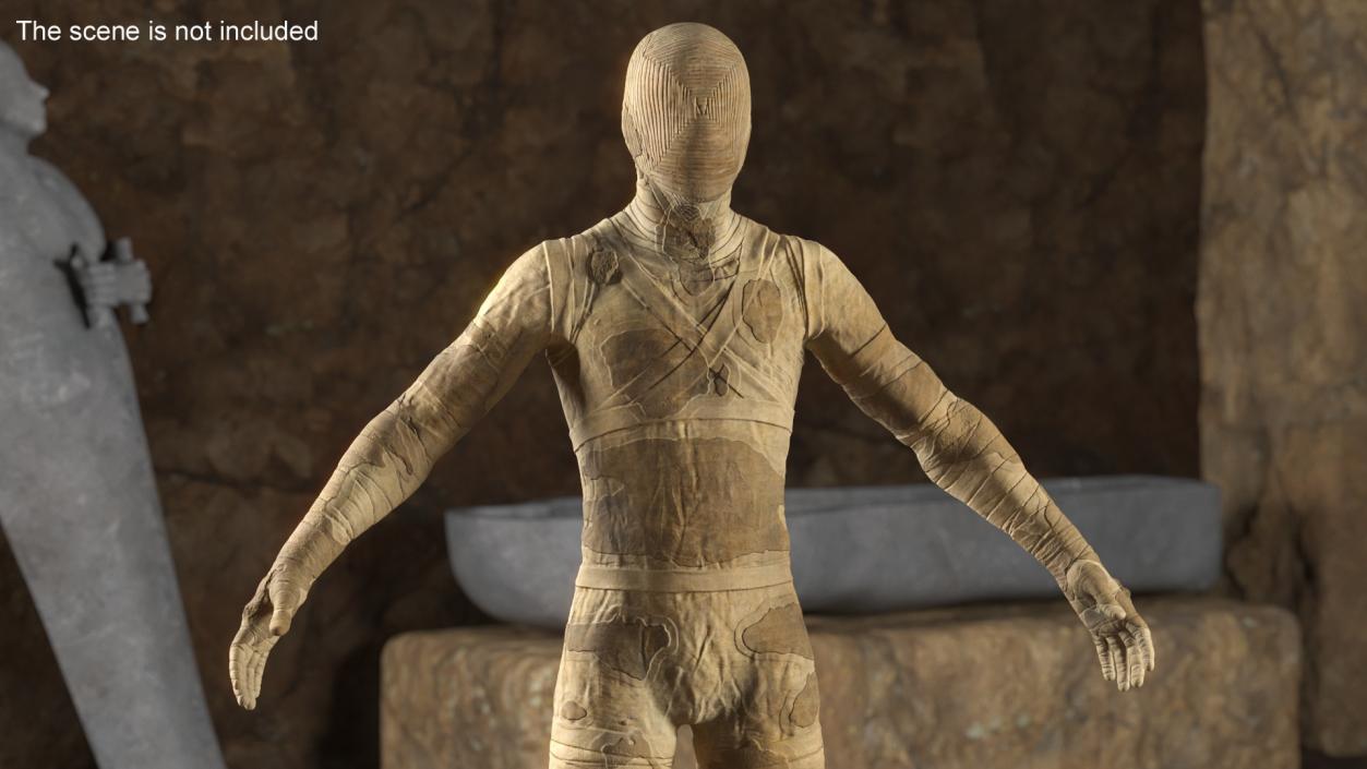 Mummy A-Pose 2 3D model