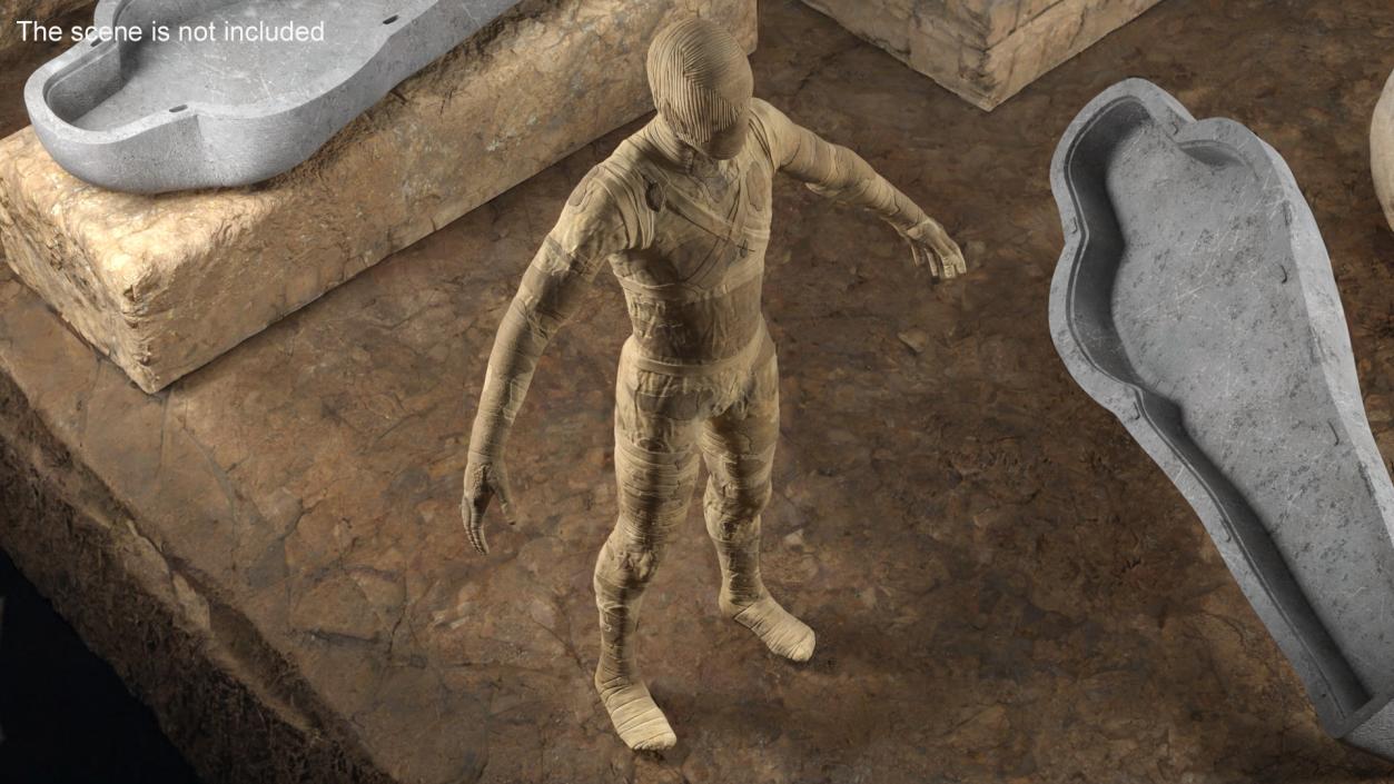 Mummy A-Pose 2 3D model