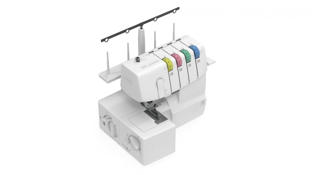 Heavy Duty Metal Frame Overlock Machine 3D model