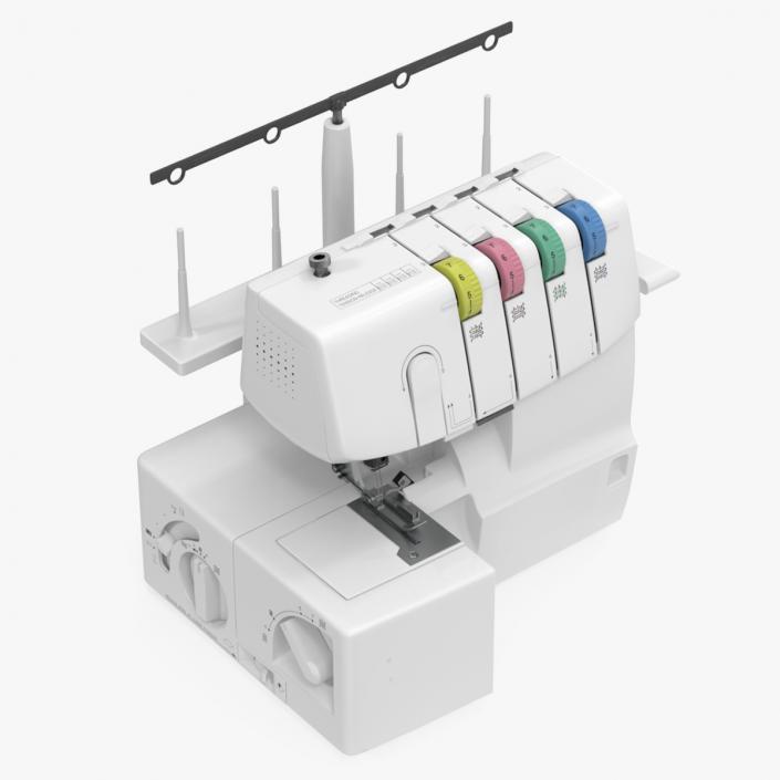 Heavy Duty Metal Frame Overlock Machine 3D model