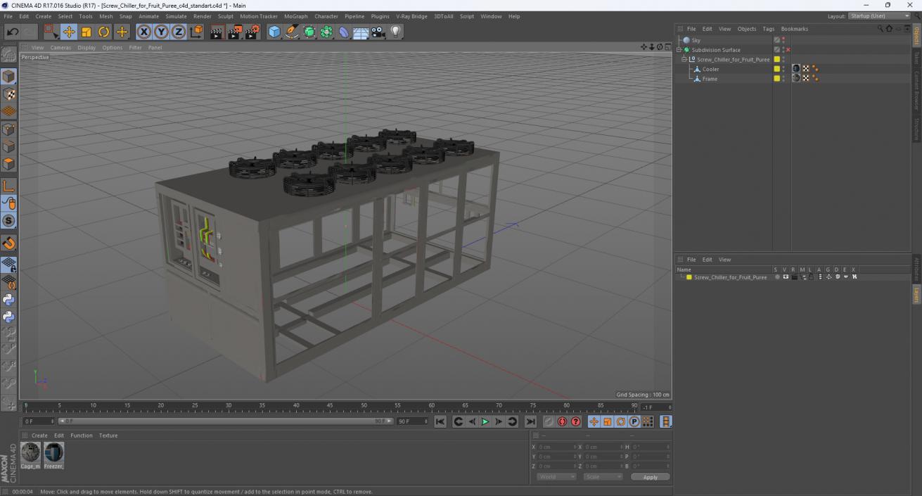 3D Screw Chiller for Fruit Puree 2