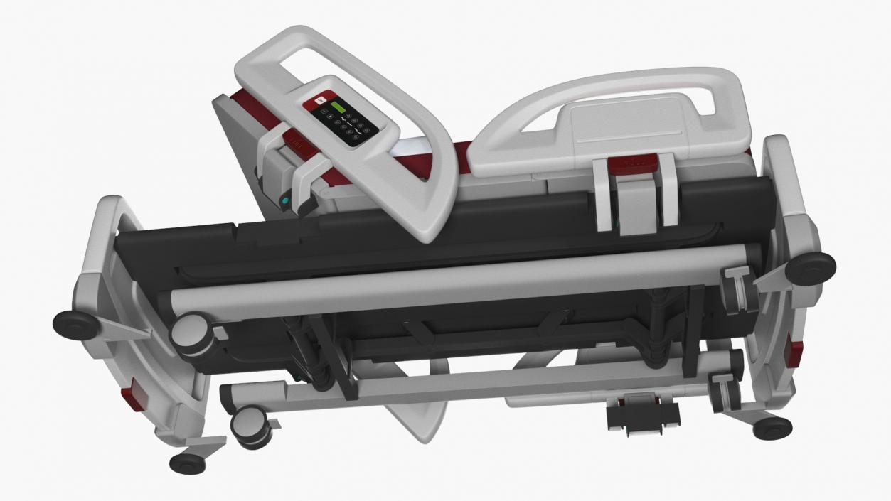 Smart Hospital Bed Rigged for Cinema 4D 3D model