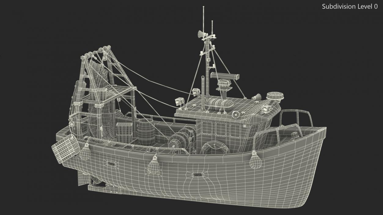 3D model Small Fishing Vessel