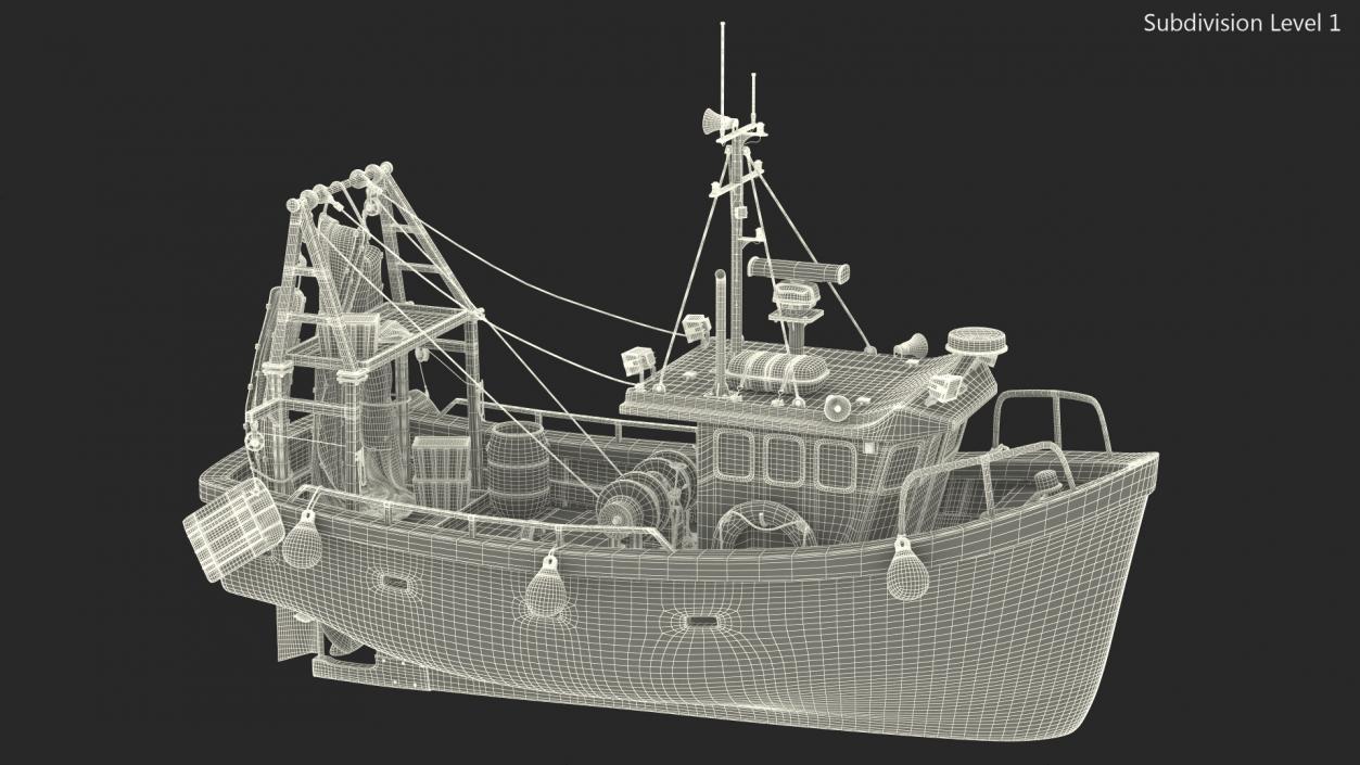 3D model Small Fishing Vessel