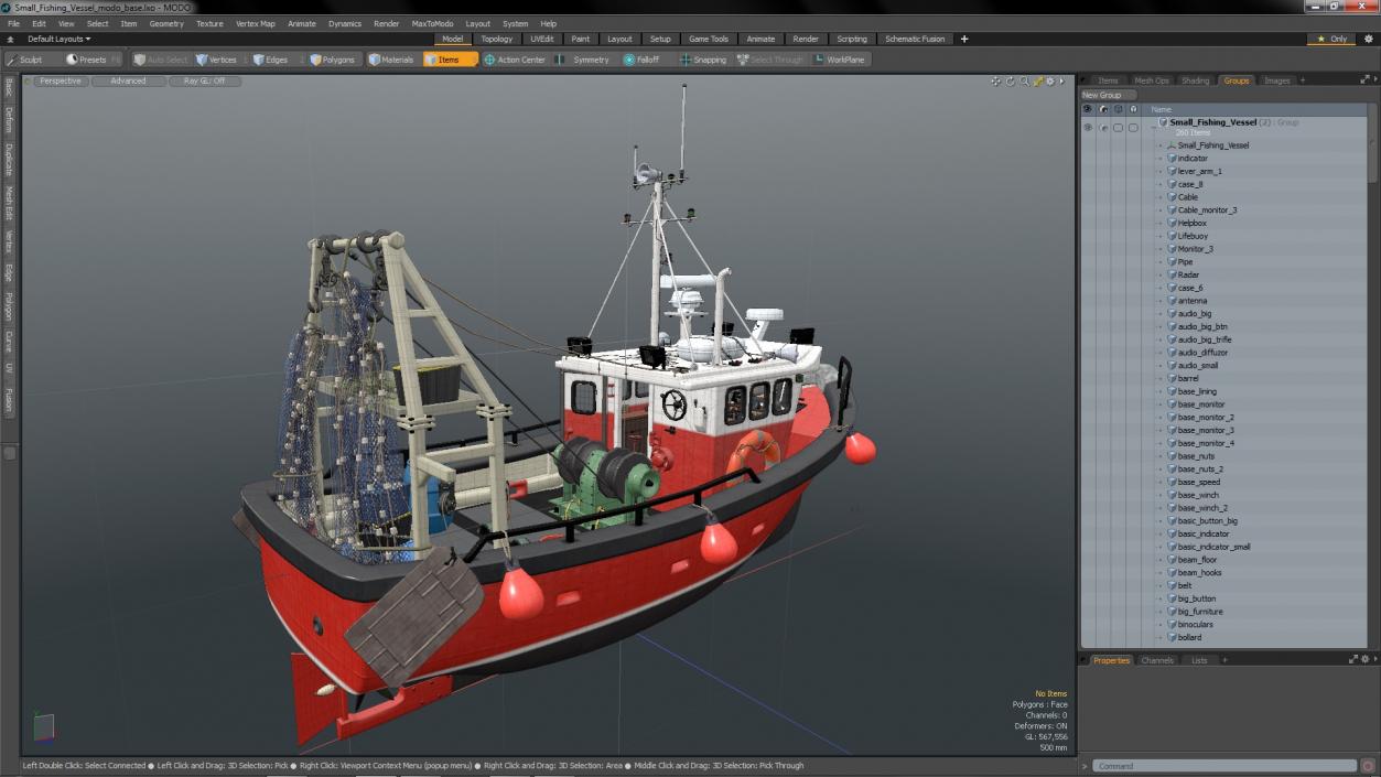 3D model Small Fishing Vessel