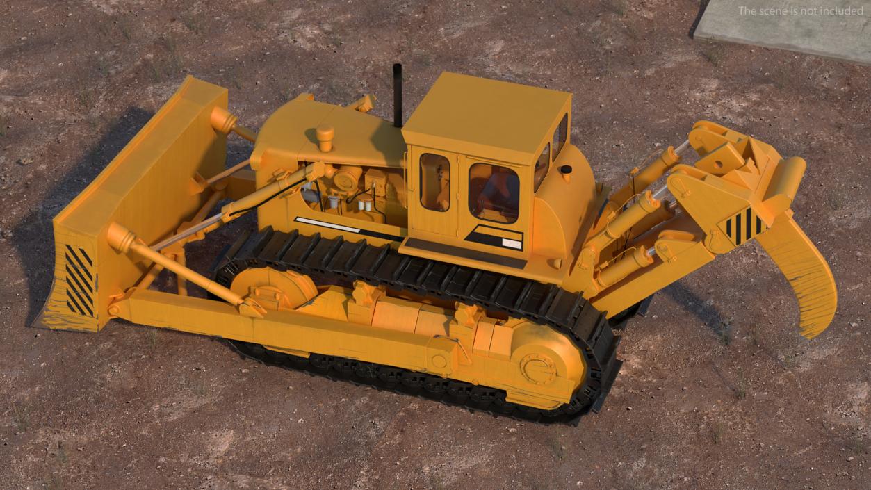 3D Crawler Dozer model