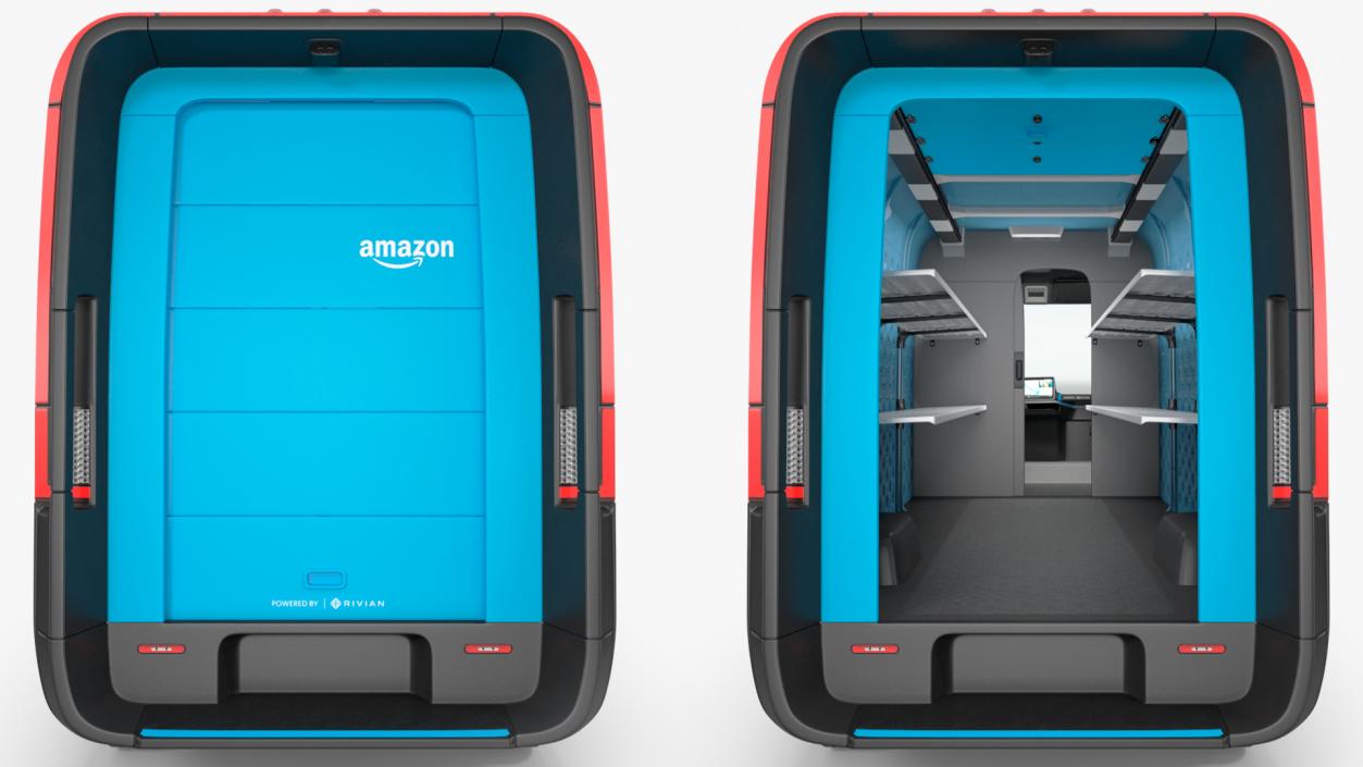 3D model Amazon Electric Delivery Van Rigged