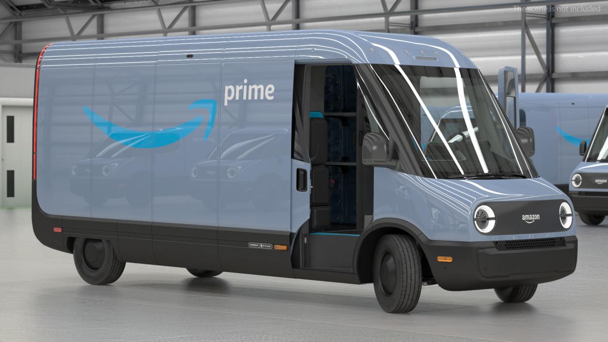 3D model Amazon Electric Delivery Van Rigged