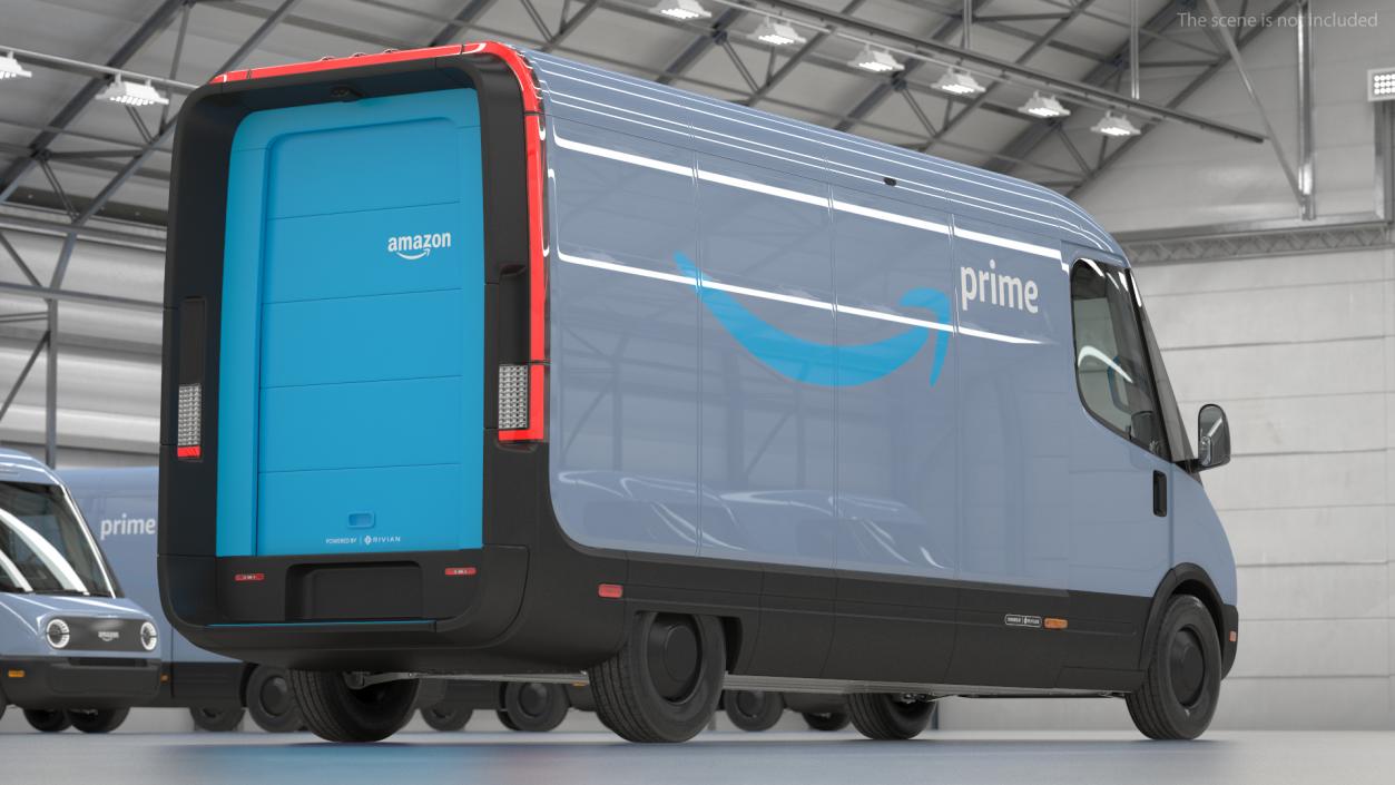 3D model Amazon Electric Delivery Van Rigged